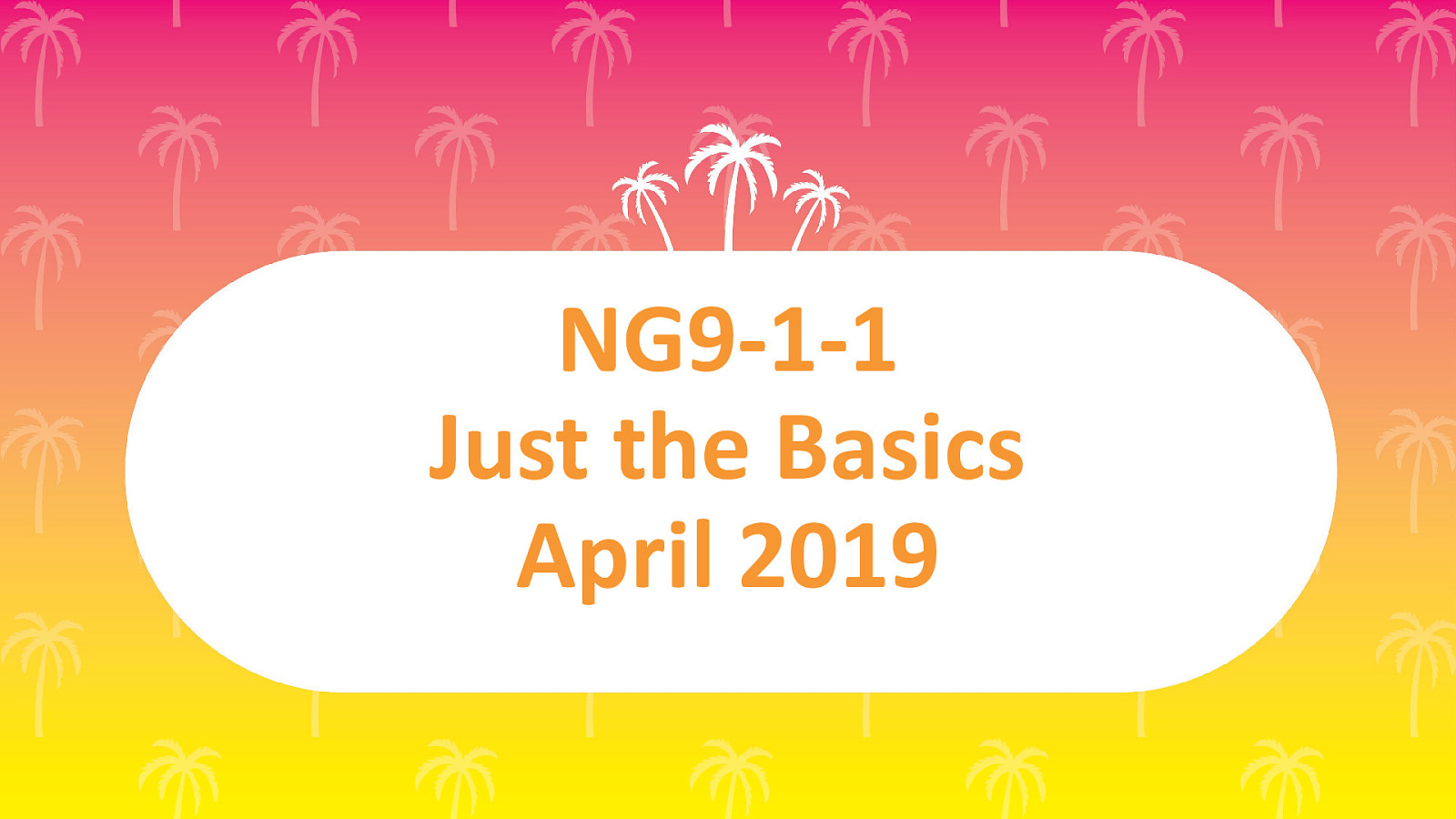NG9-1-1 the Basics