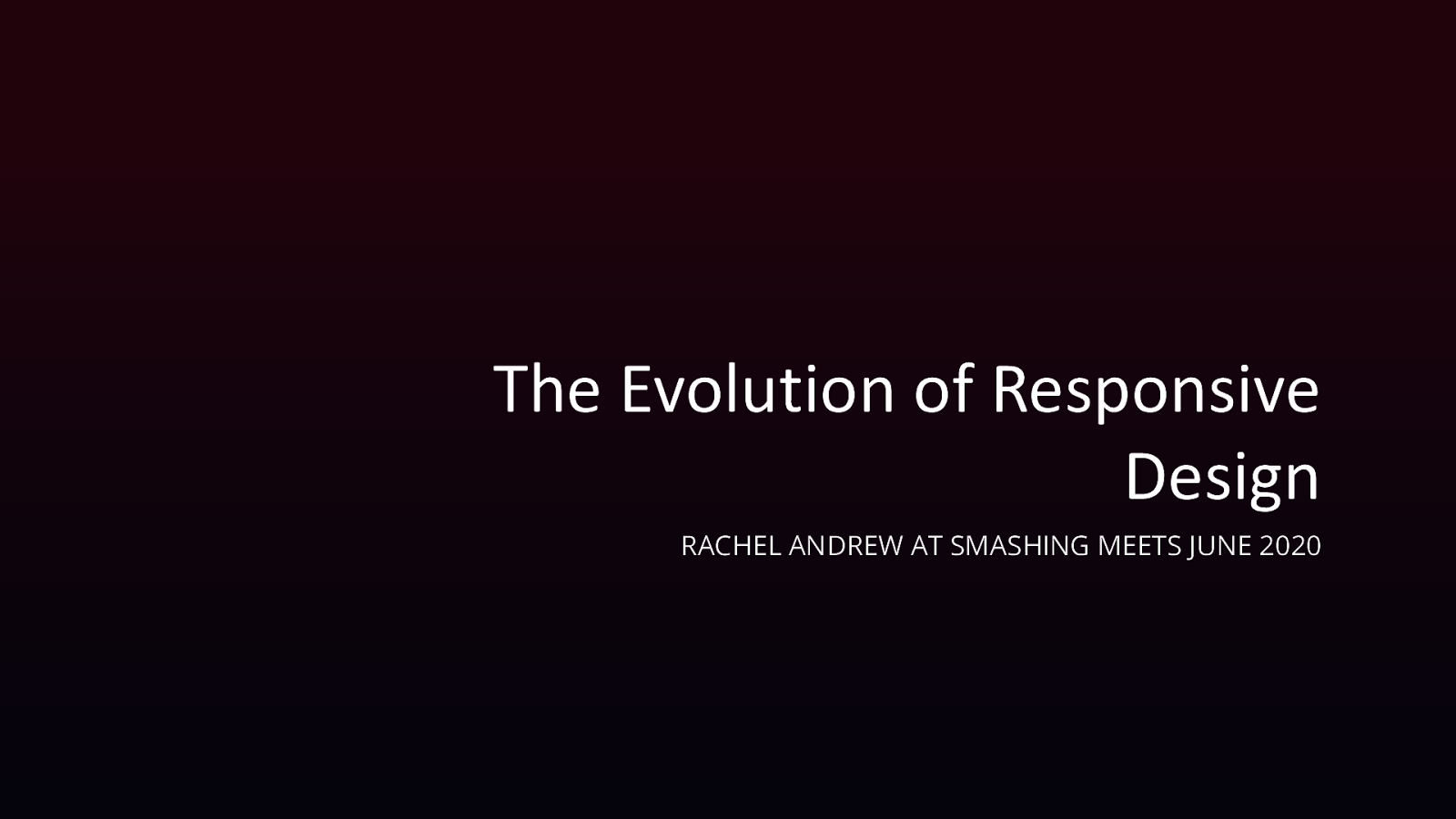 The Evolution of Responsive Design