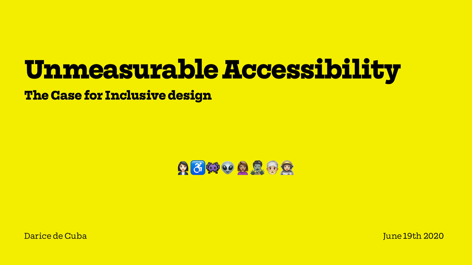 Unmeasurable Accessibility: The Case for Inclusive design