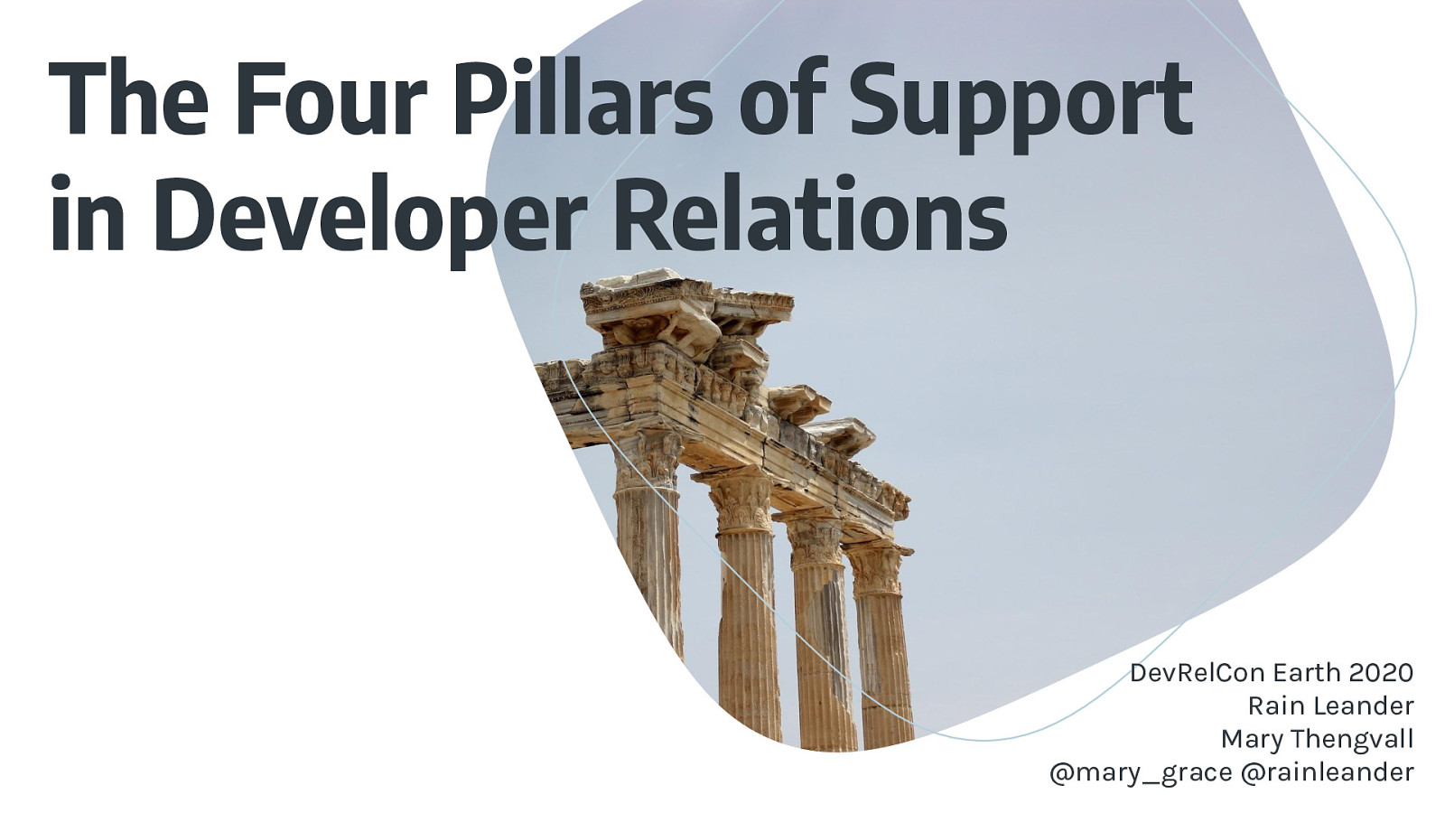 The Four Pillars of Support in Developer Relations