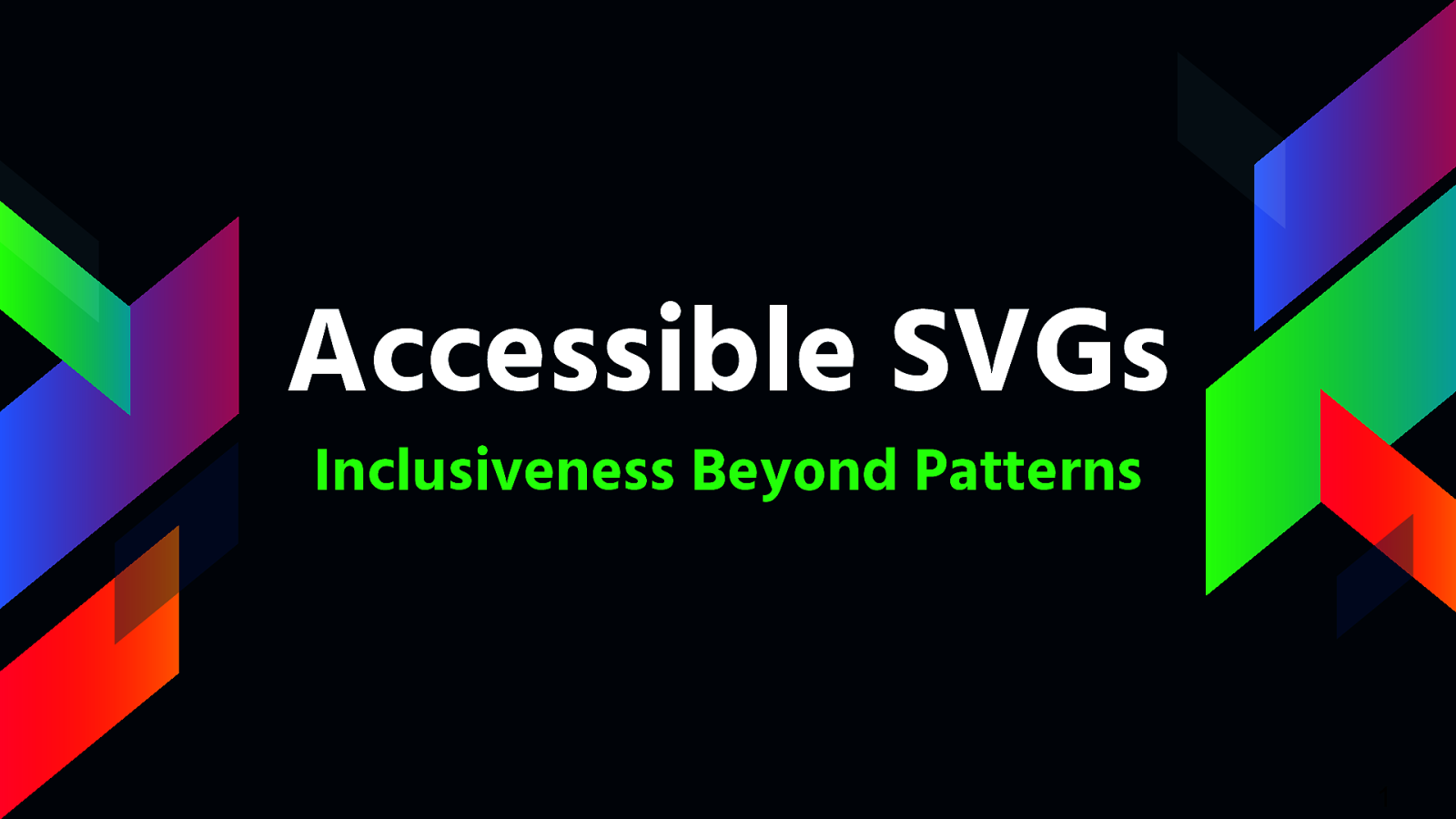 Accessible SVGs: Inclusiveness Beyond Patterns