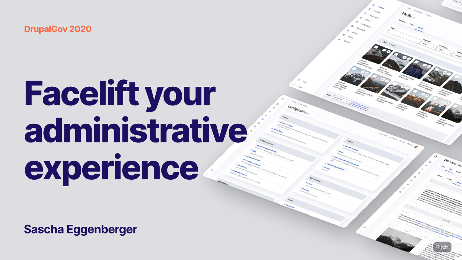 Facelift your administrative experience