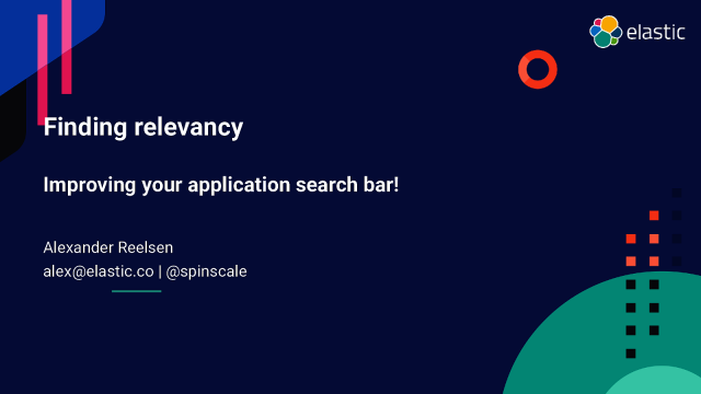 Finding relevancy: Improving your application search bar!