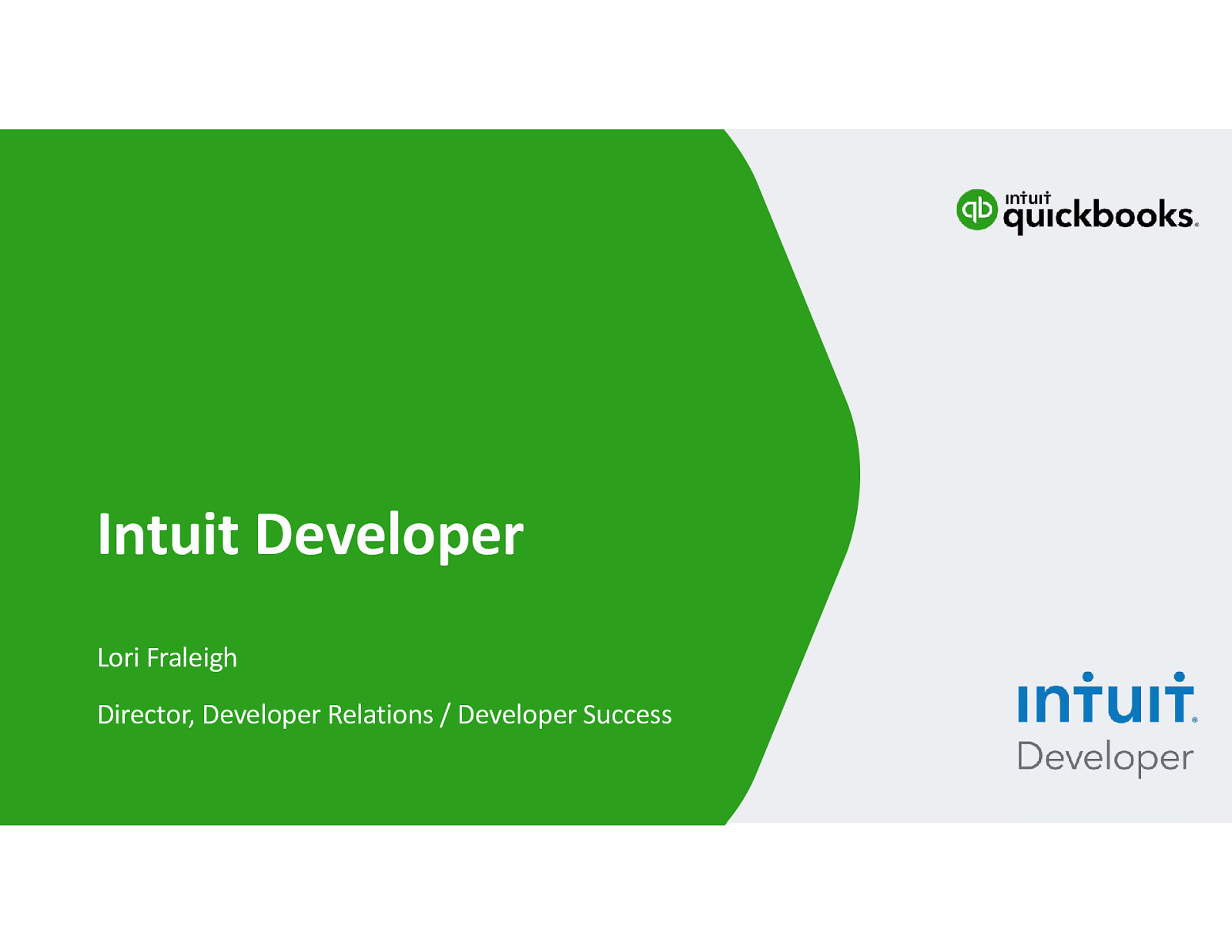Developer Success with Intuit Developer