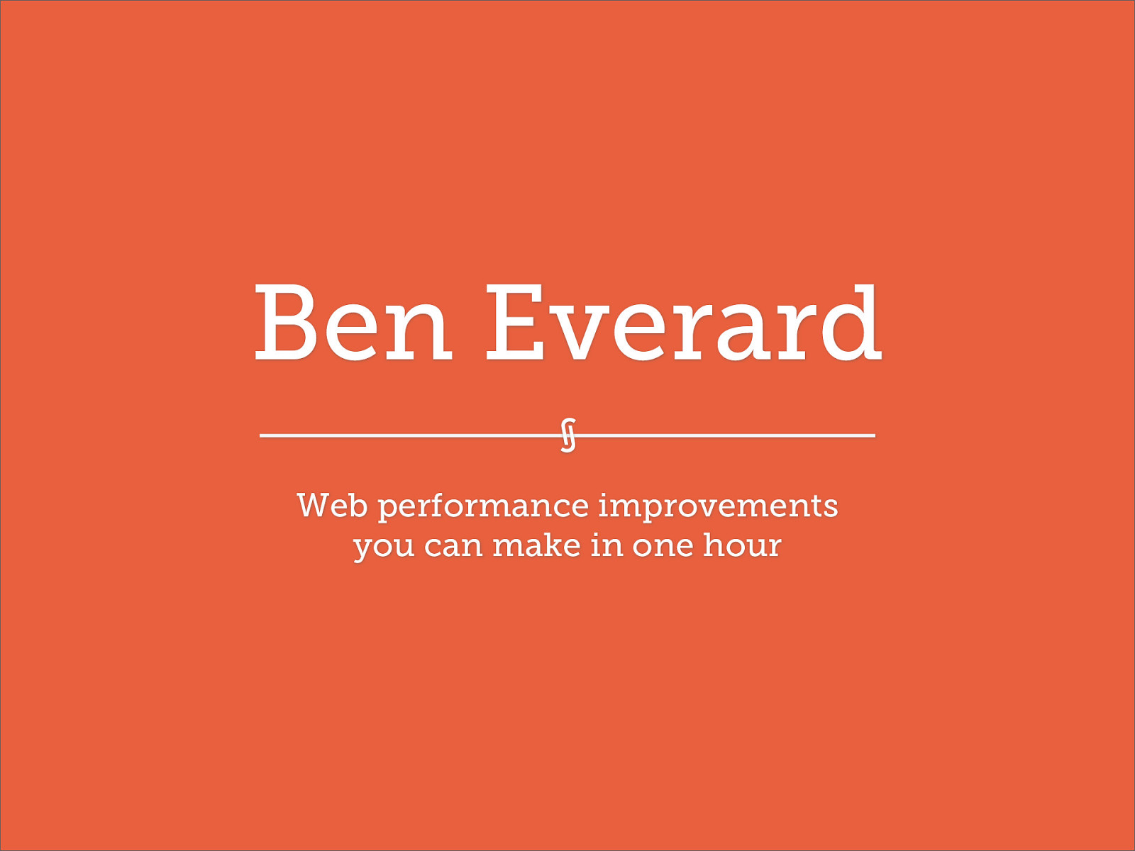 Web Performance Improvements In One Hour