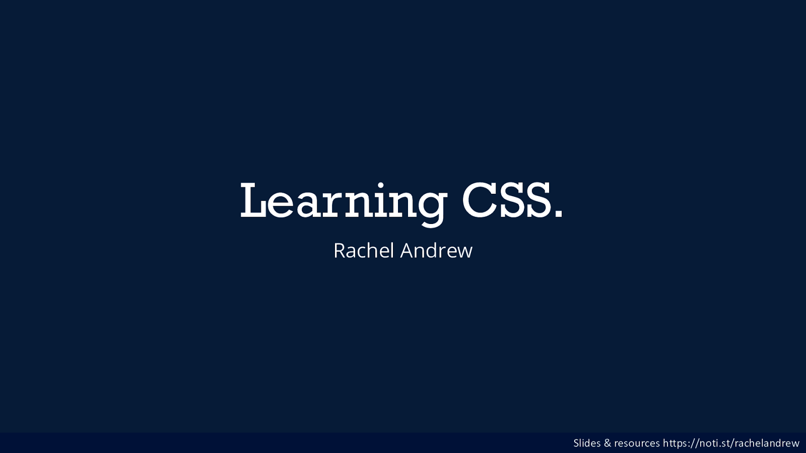 Learning CSS