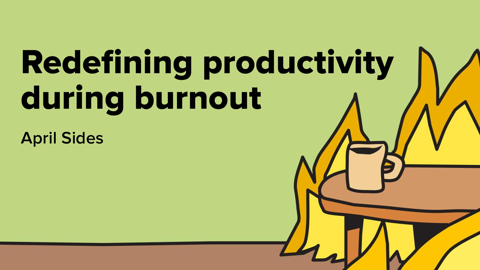 Redefining productivity during burnout