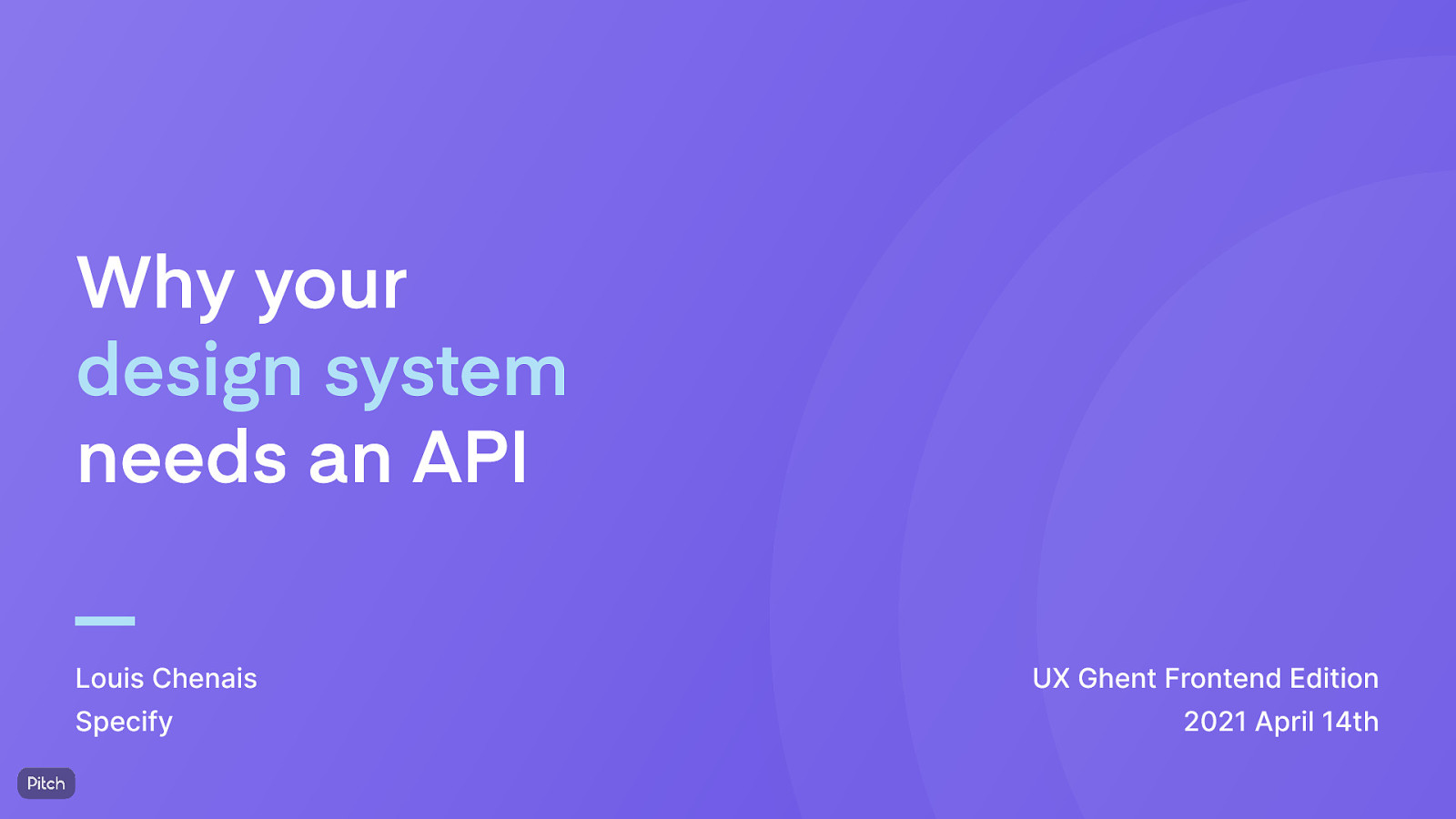 Why your design system needs an API