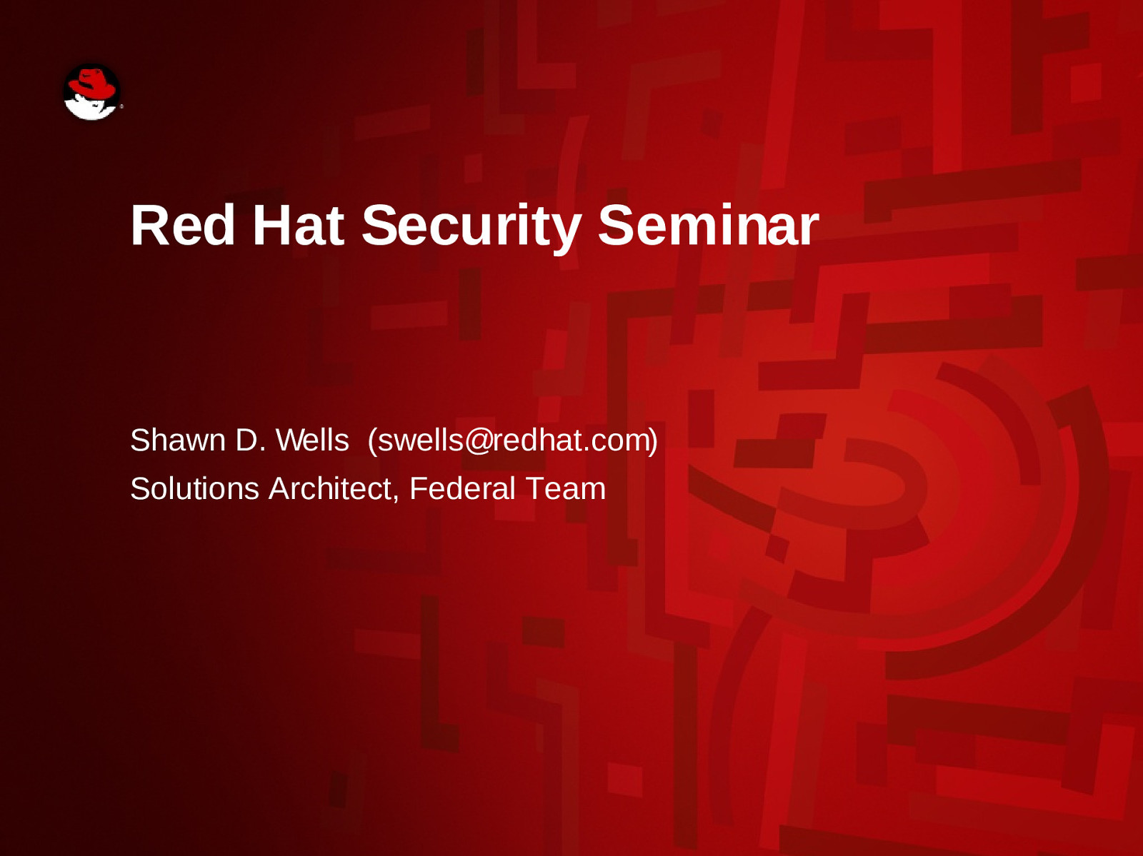 Red Hat Security Roadmap
