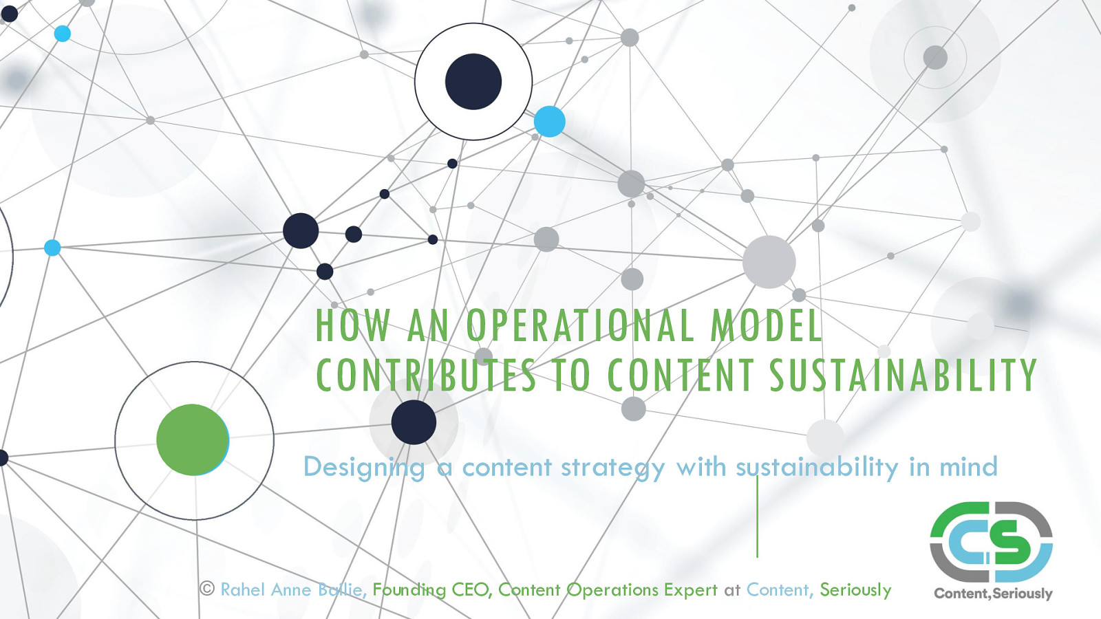 HOW AN OPERATIONAL MODEL CONTRIBUTES TO CONTENT SUSTAINABILITY