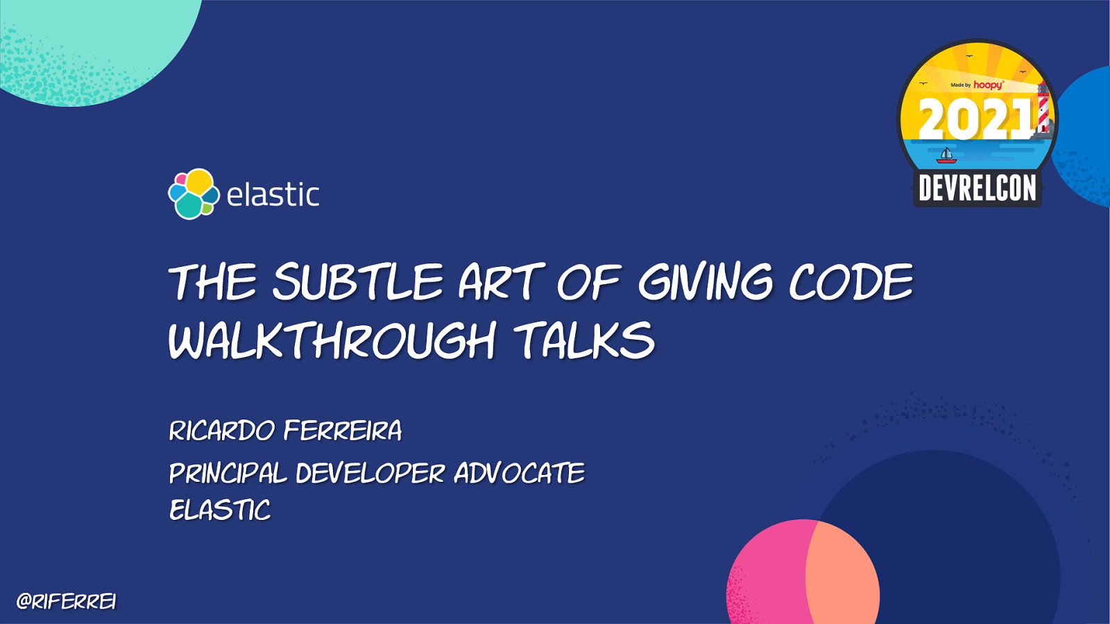 The Subtle Art of Giving Code Walkthrough Talks