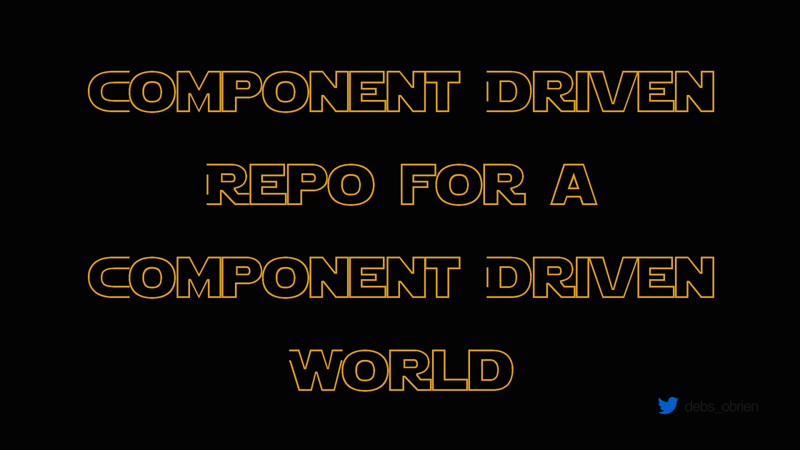 Component Driven Repo for a Component Driven World