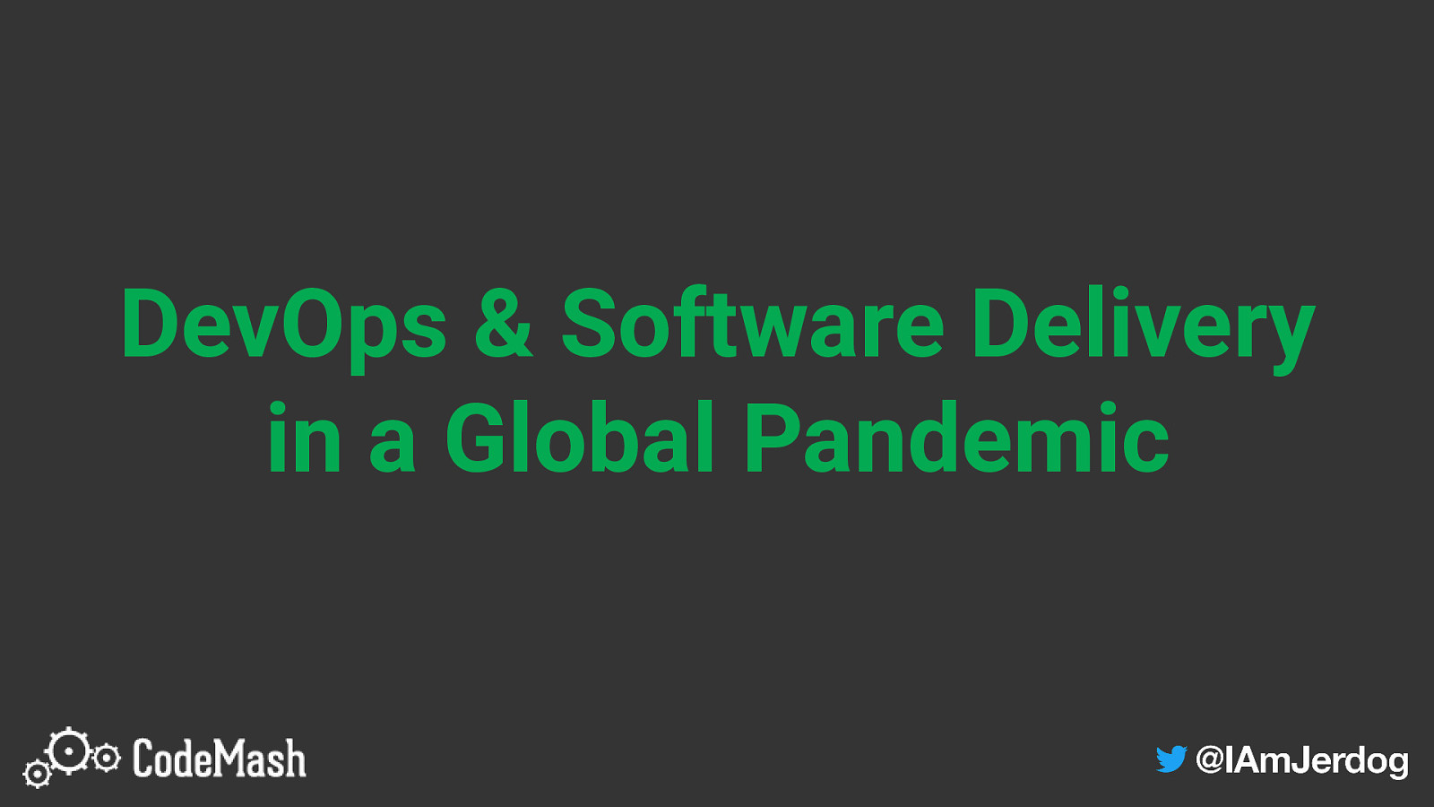 What a global pandemic can tell you about better DevOps practices by Jeremy Meiss