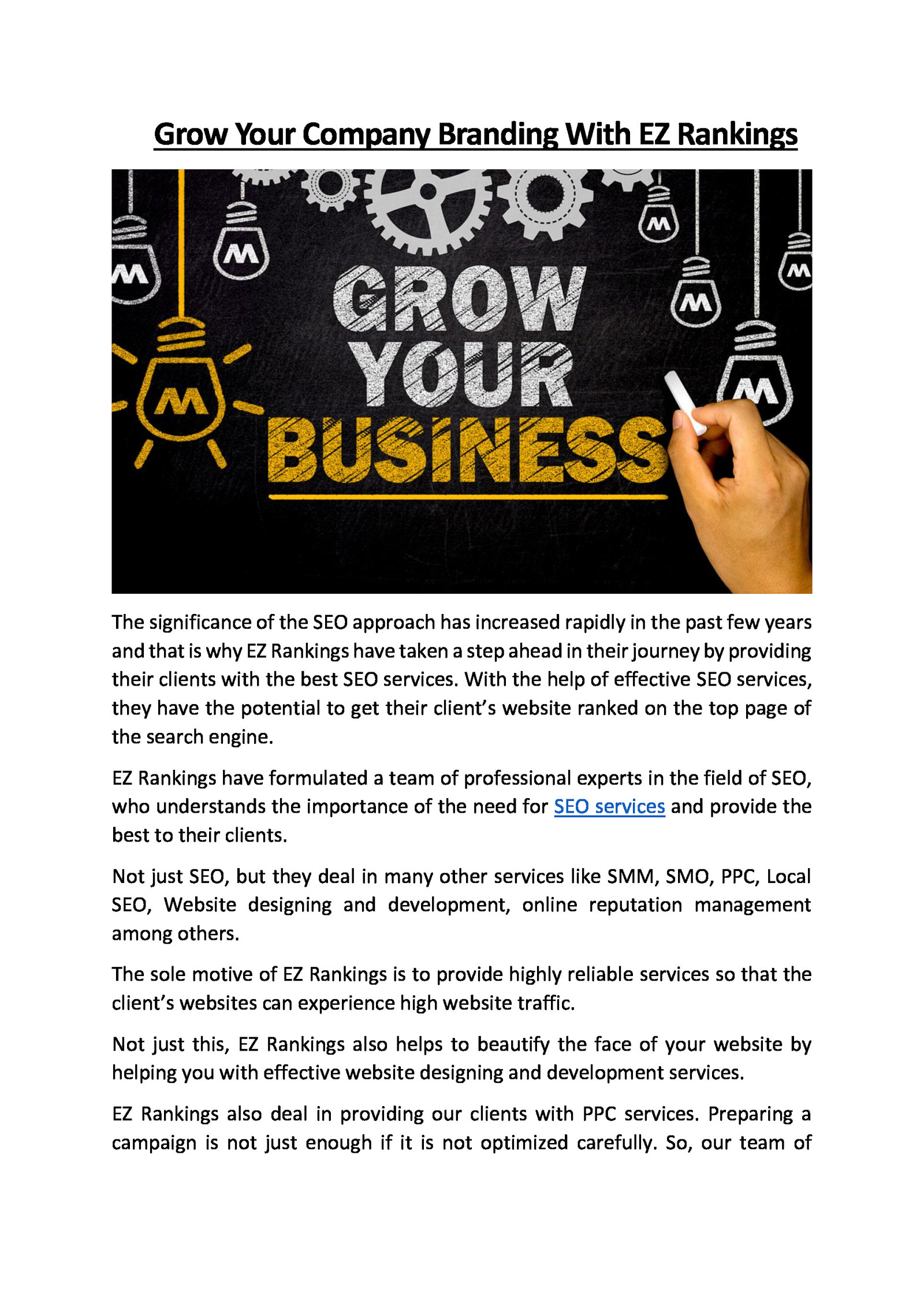 How to grow your business by Rowan Martin