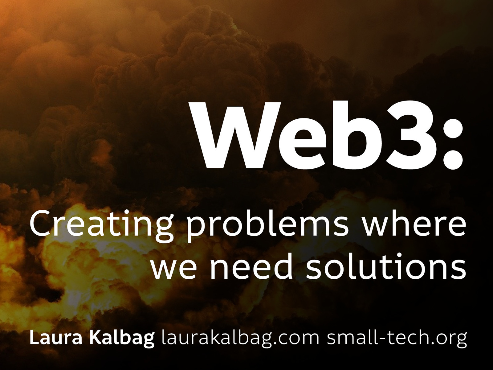 Web3 — creating problems where we need solutions