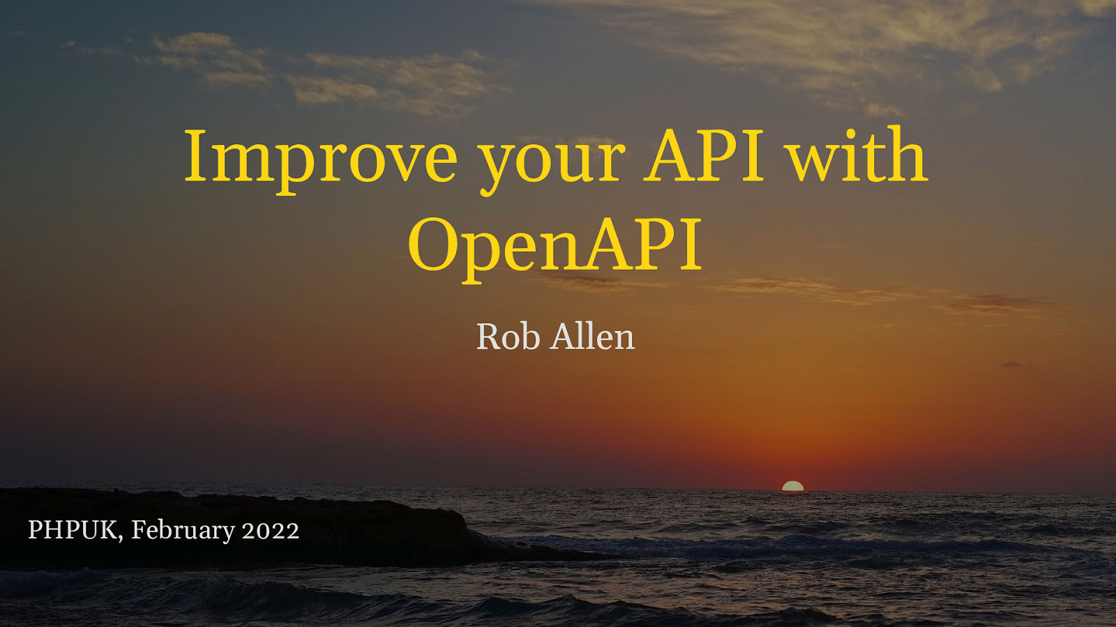 Improve your API with OpenAPI