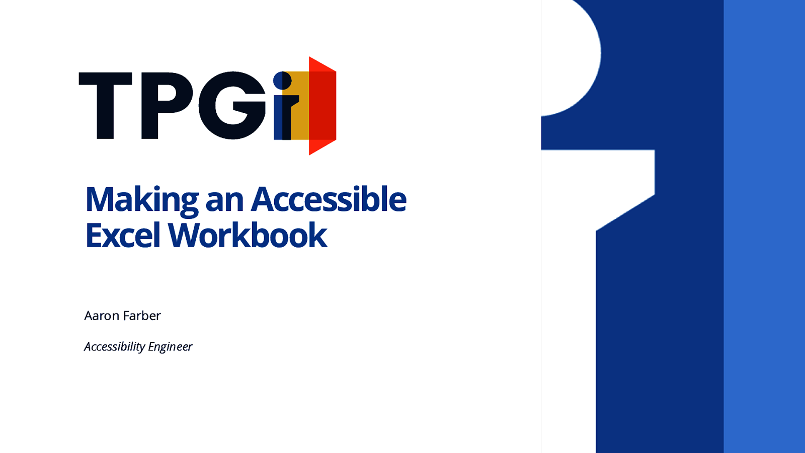 Getting Started with Excel Accessibility