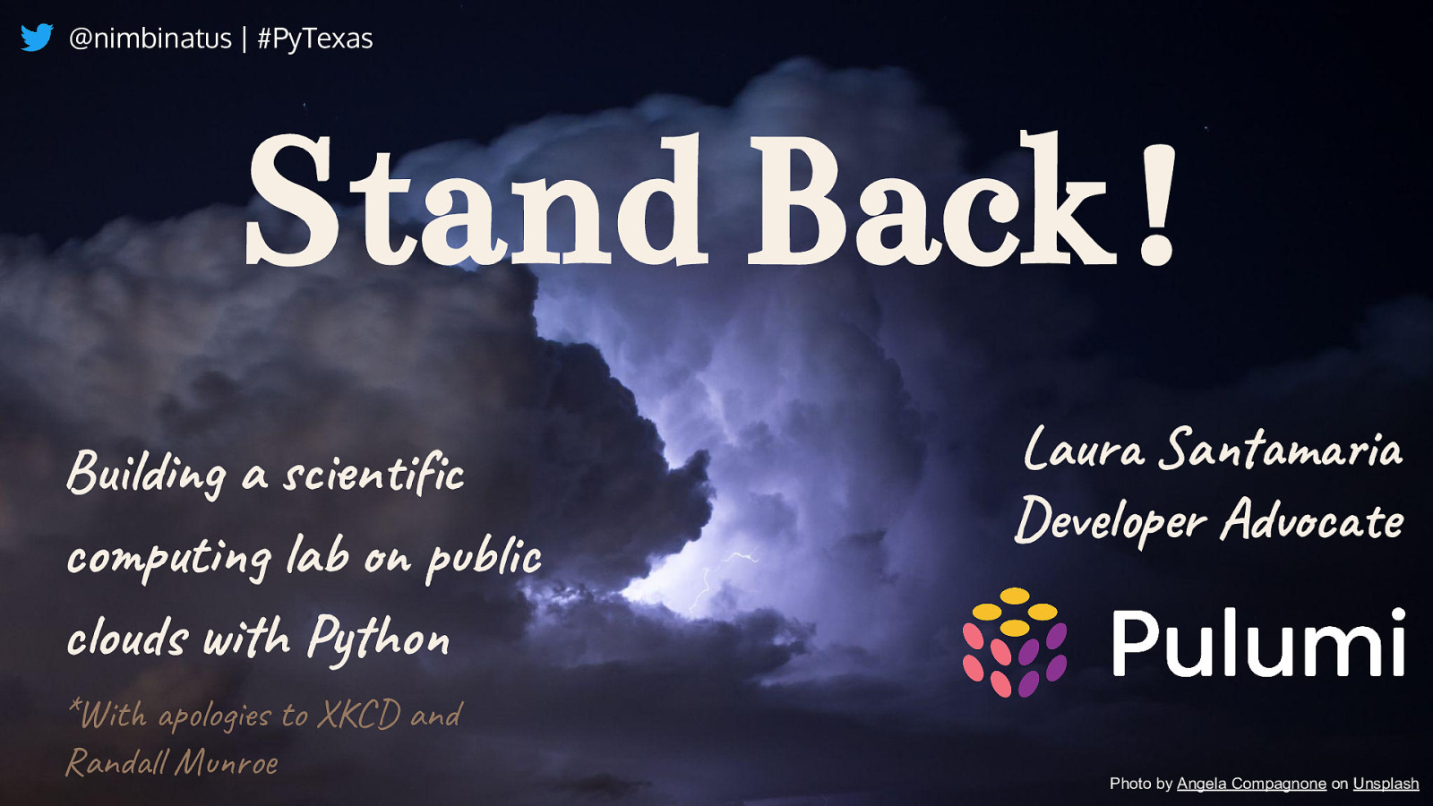 Stand Back!: Building a scientific computing lab on public clouds with Python