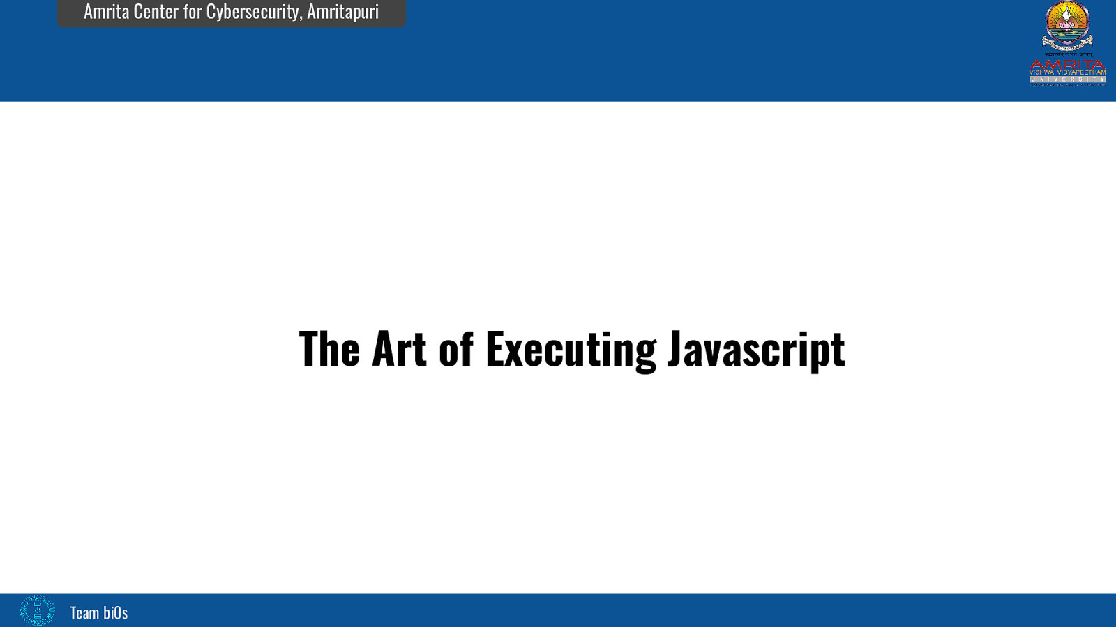 The Art of Executing Javascript
