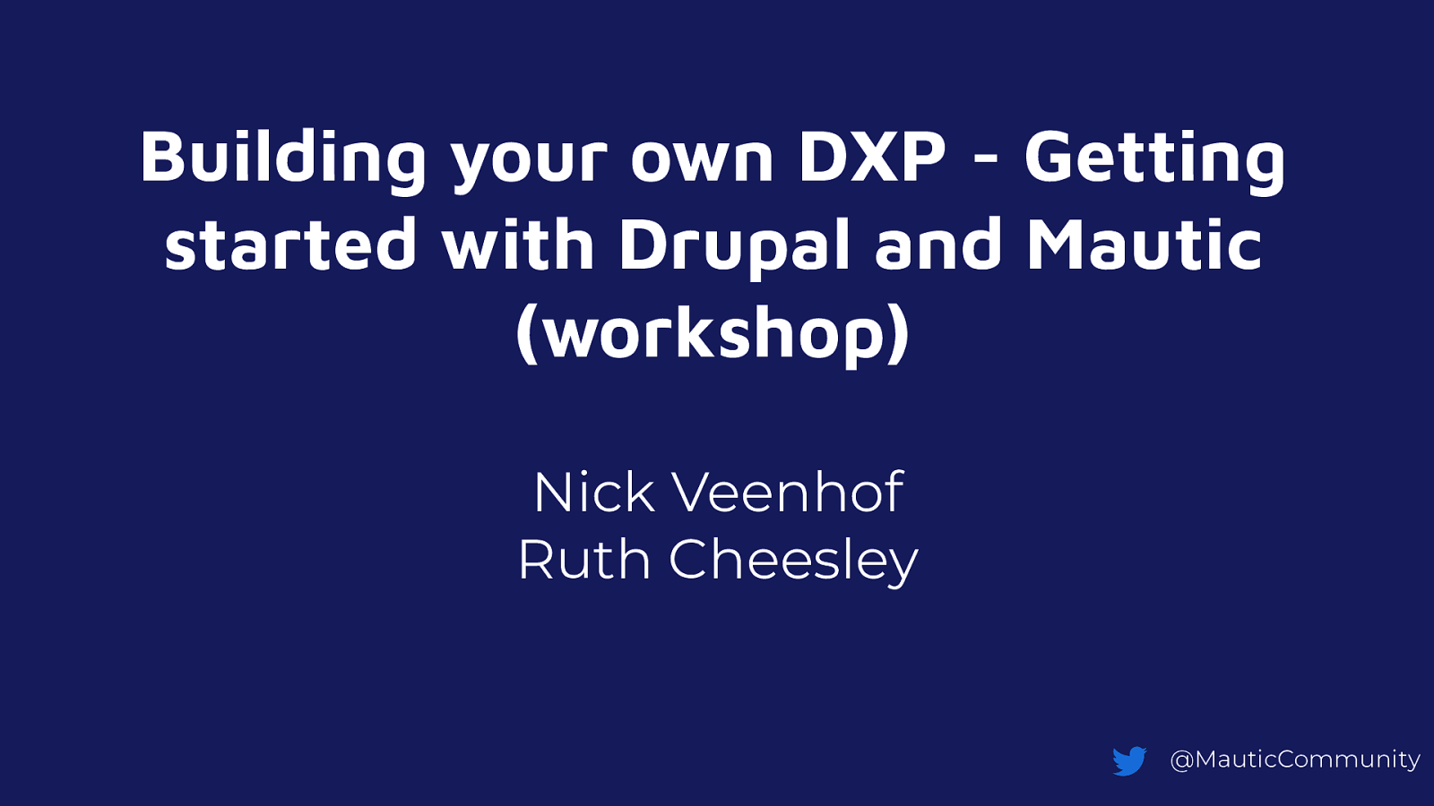 Building your own DXP - Getting started with Drupal and Mautic