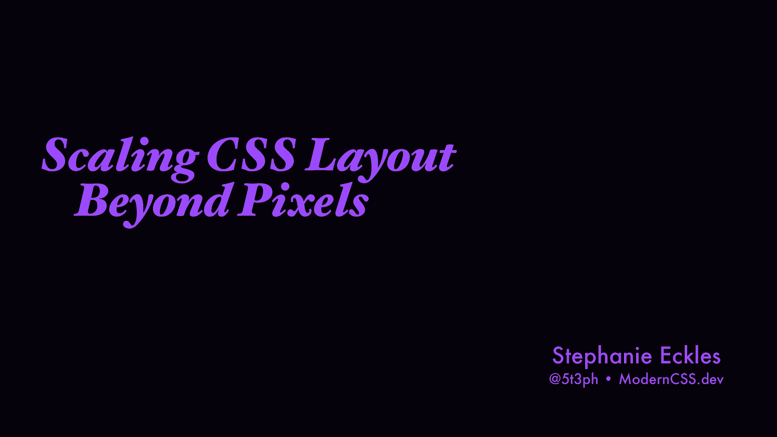 Scaling CSS Layout Beyond Pixels