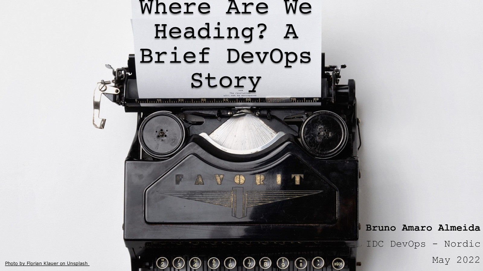Where Are We Heading? A Brief DevOps Story