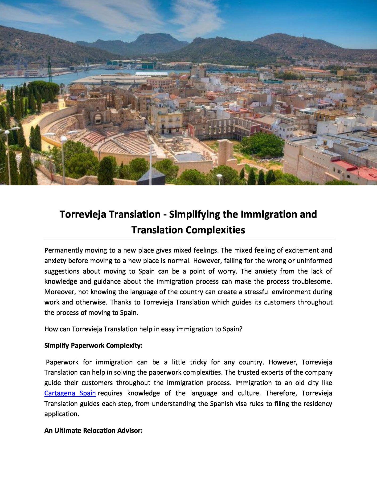 Torrevieja Translation - Simplifying the Immigration and Translation Complexities