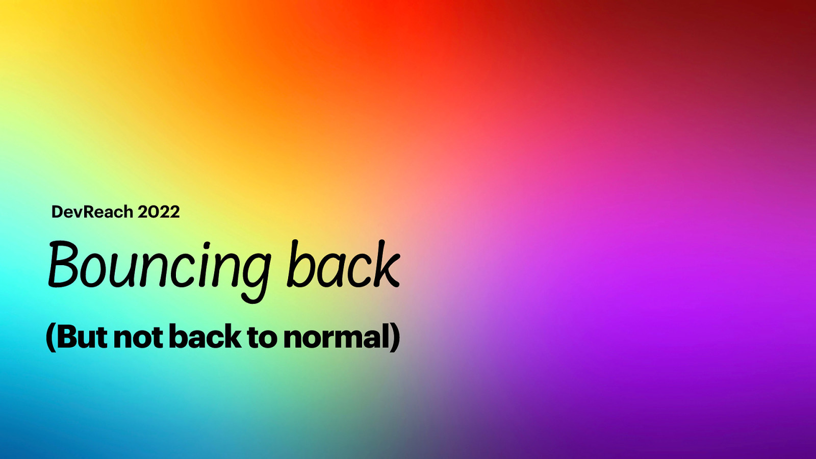 Bouncing Back, But Not Back to Normal