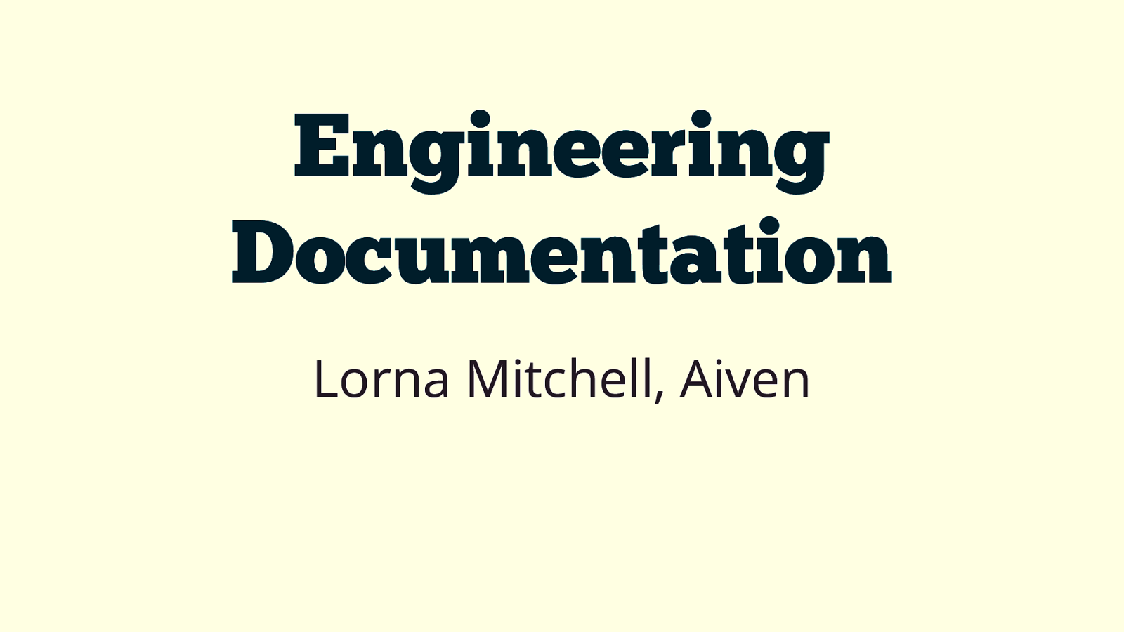 Engineering Documentation
