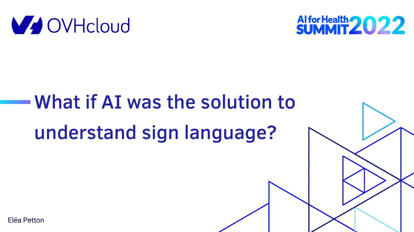 What if AI was the solution to understand sign language?