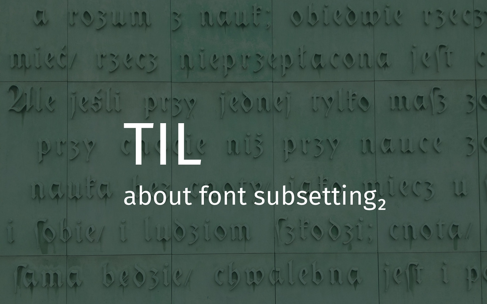 TIL about font subsetting₂