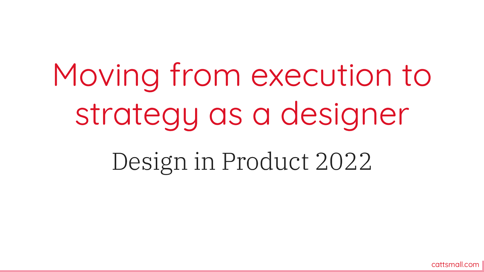 Moving from execution to strategy as a designer