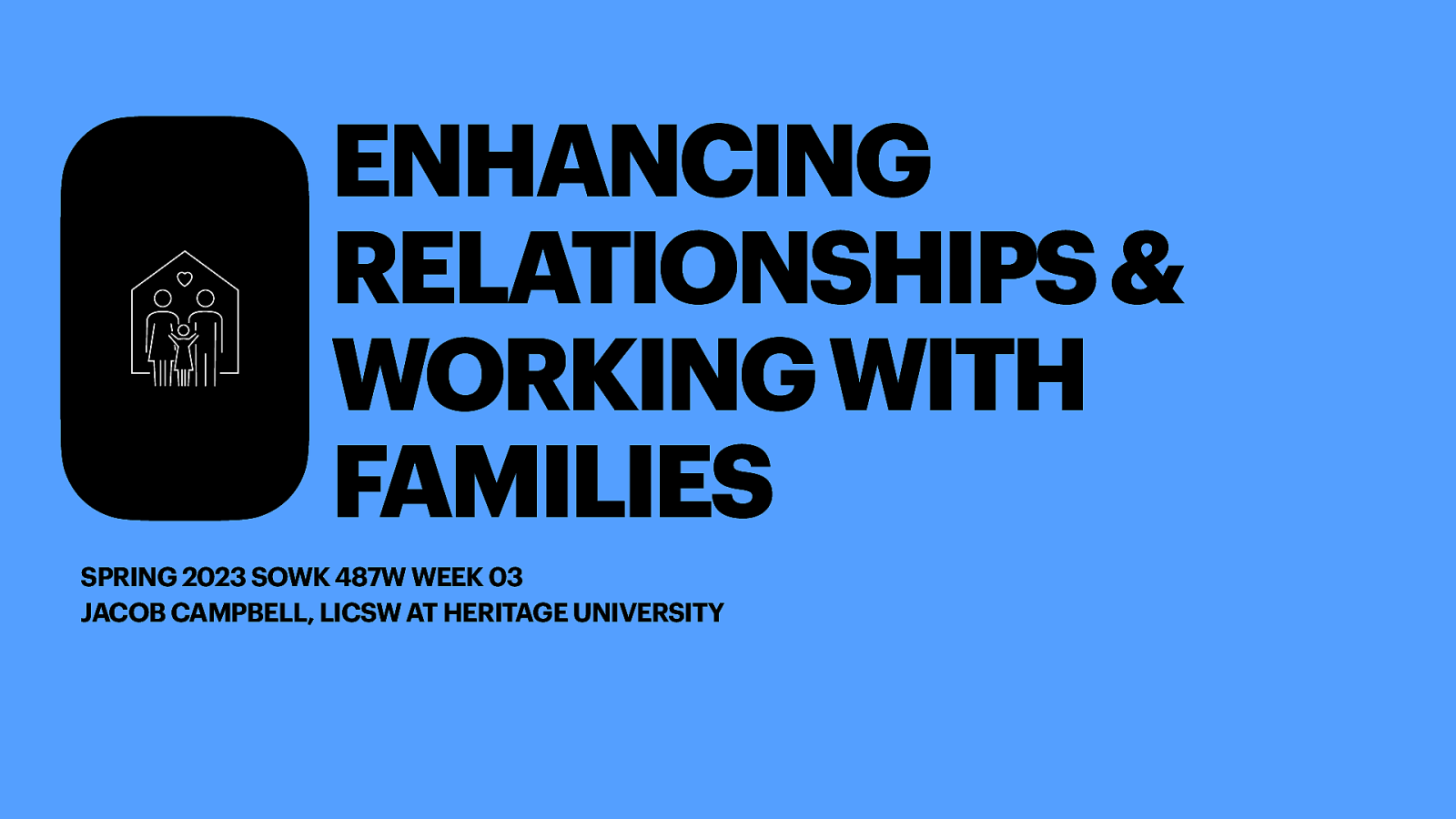 Spring 2023 SOWK 487w Week 03 - Enhancing Relationships and Working with Families