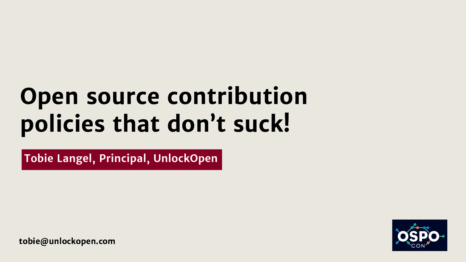 Open source contribution policies that don’t suck