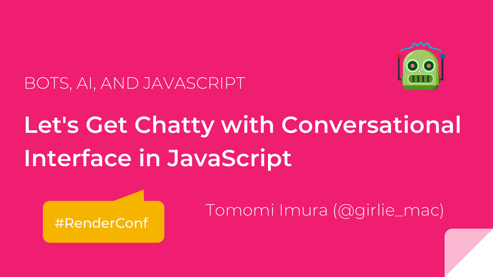 Let’s Get Chatty with Conversational Interface in JavaScript