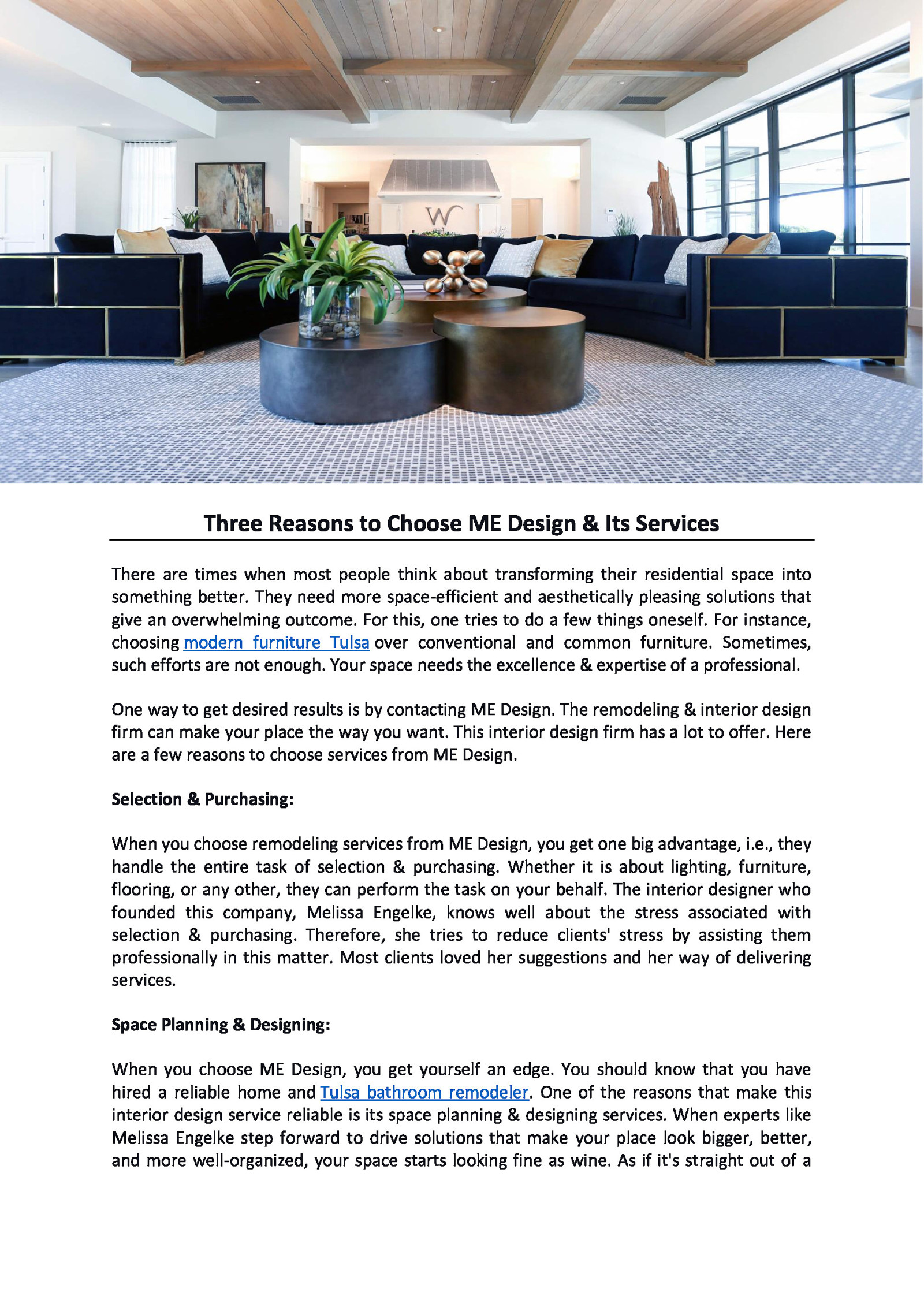 Three Reasons to Choose ME Design & Its Services