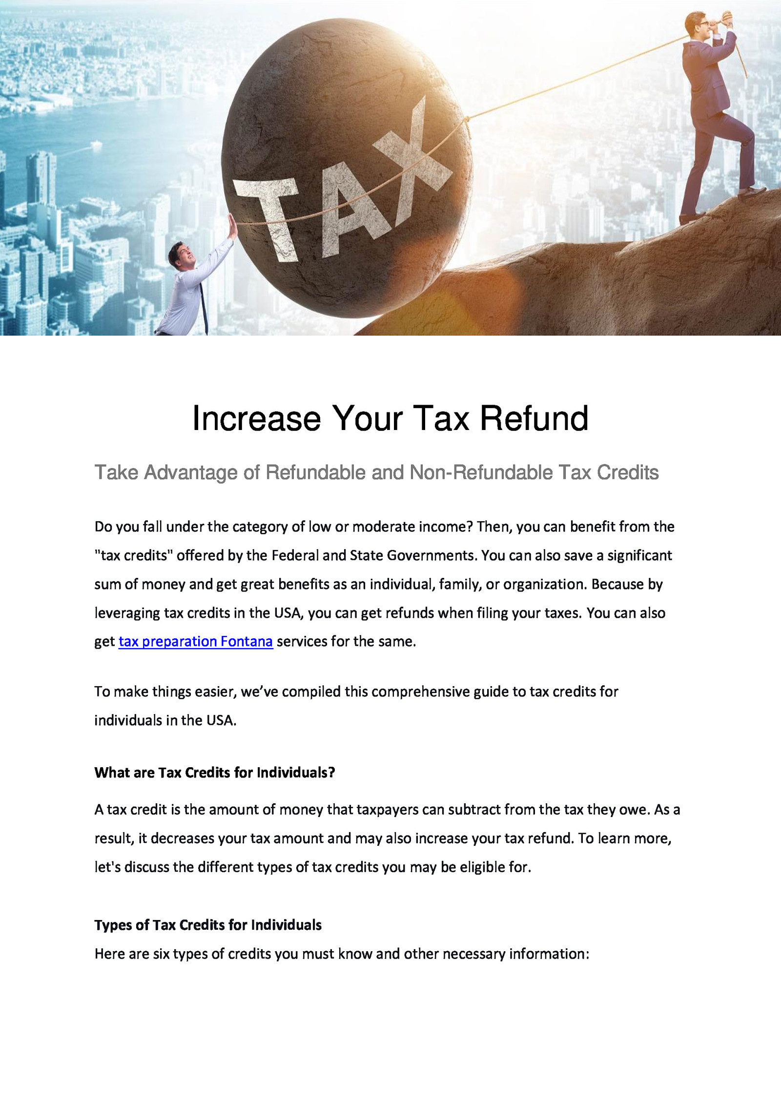 Increase Your Tax Refund