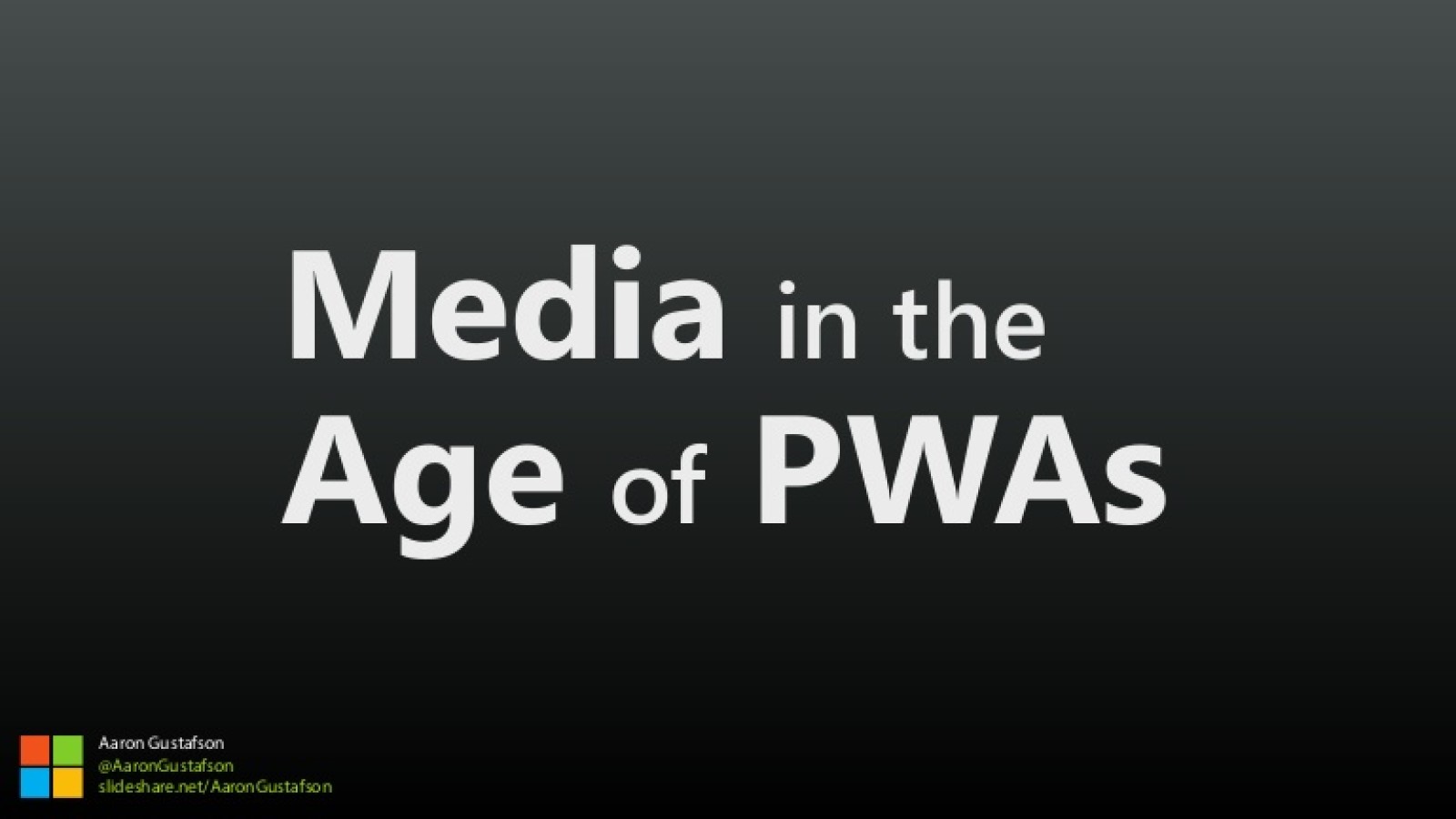 Media in the Age of PWAs