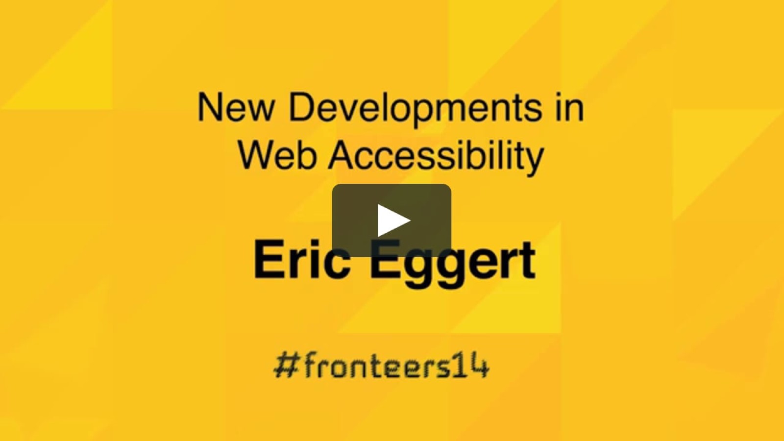 New Developments in Web Accessibility