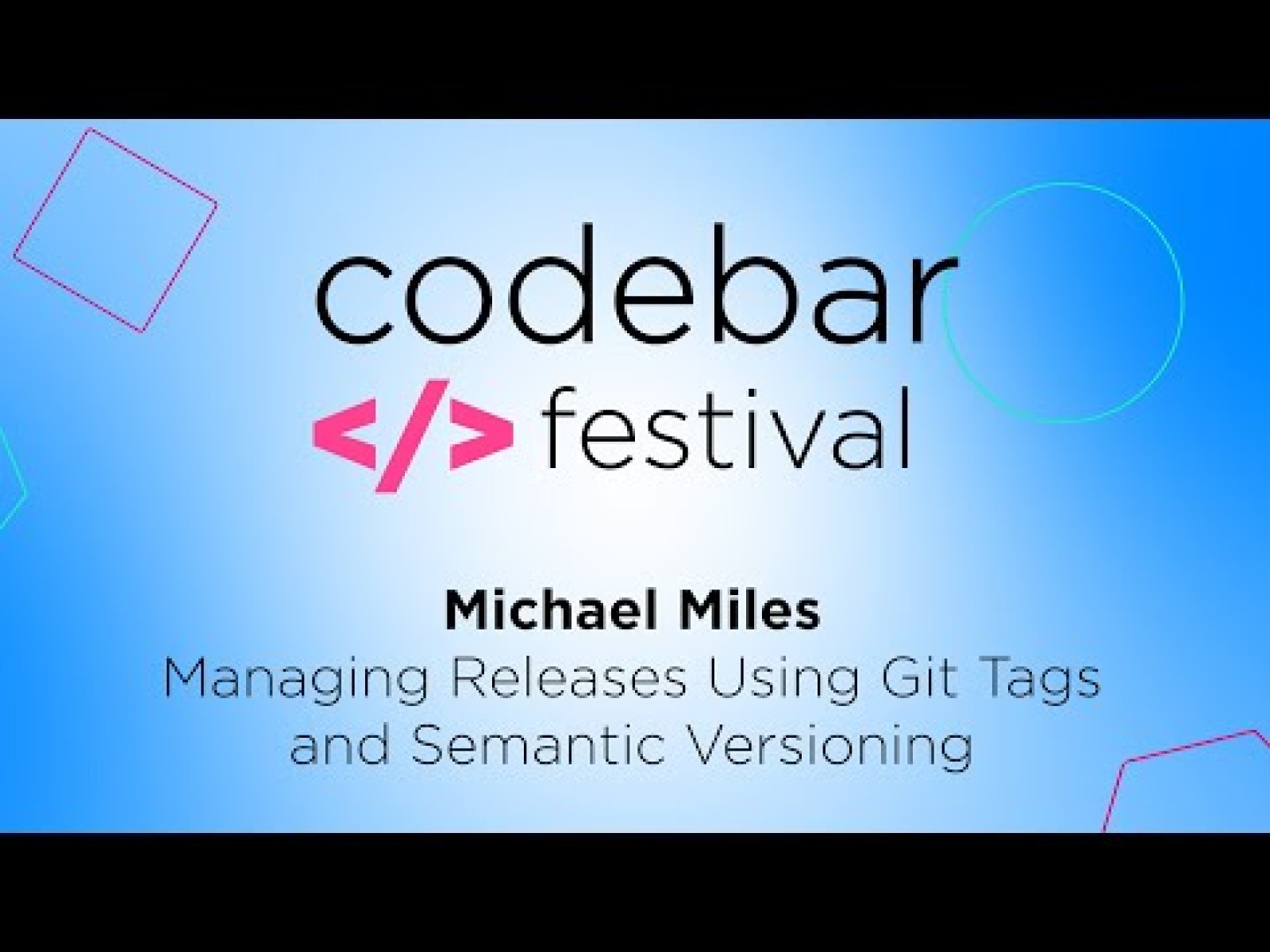Managing releases using Git tags and semantic versioning
