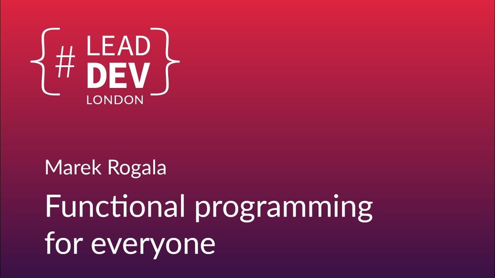 Functional programming for everyone
