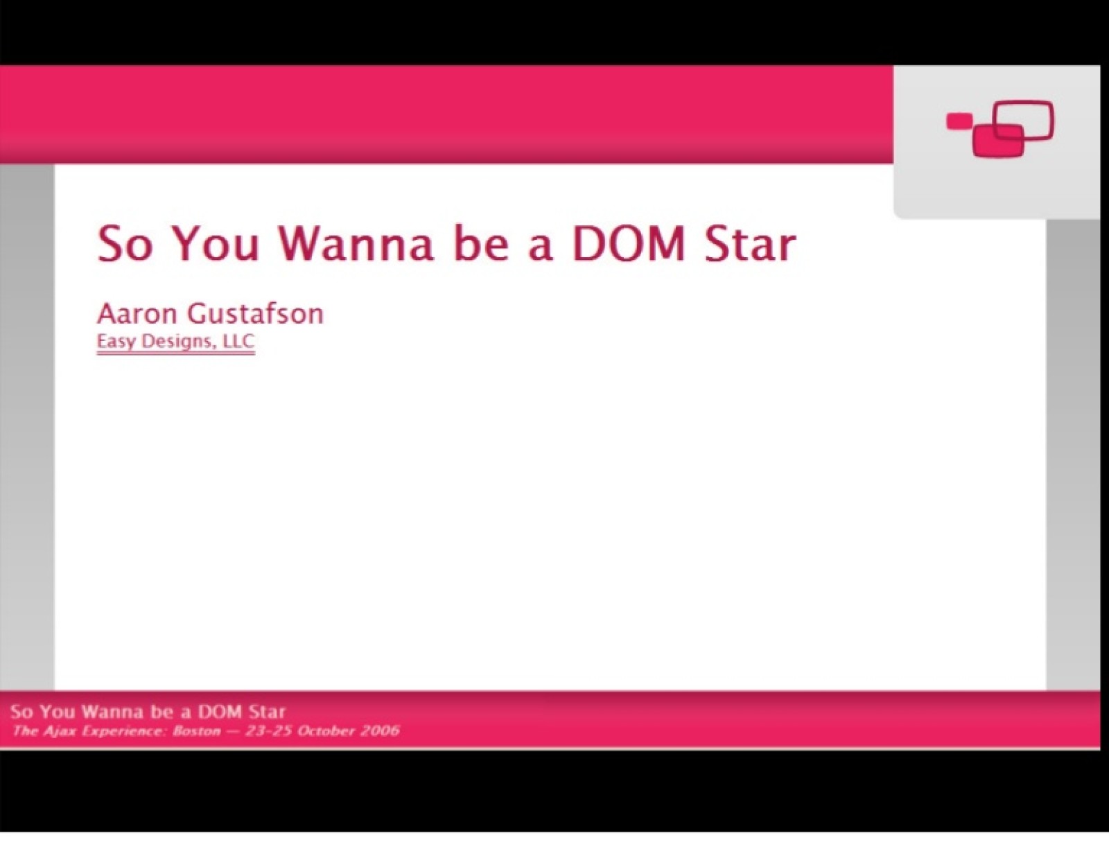 So You Want To Be A DOM Star