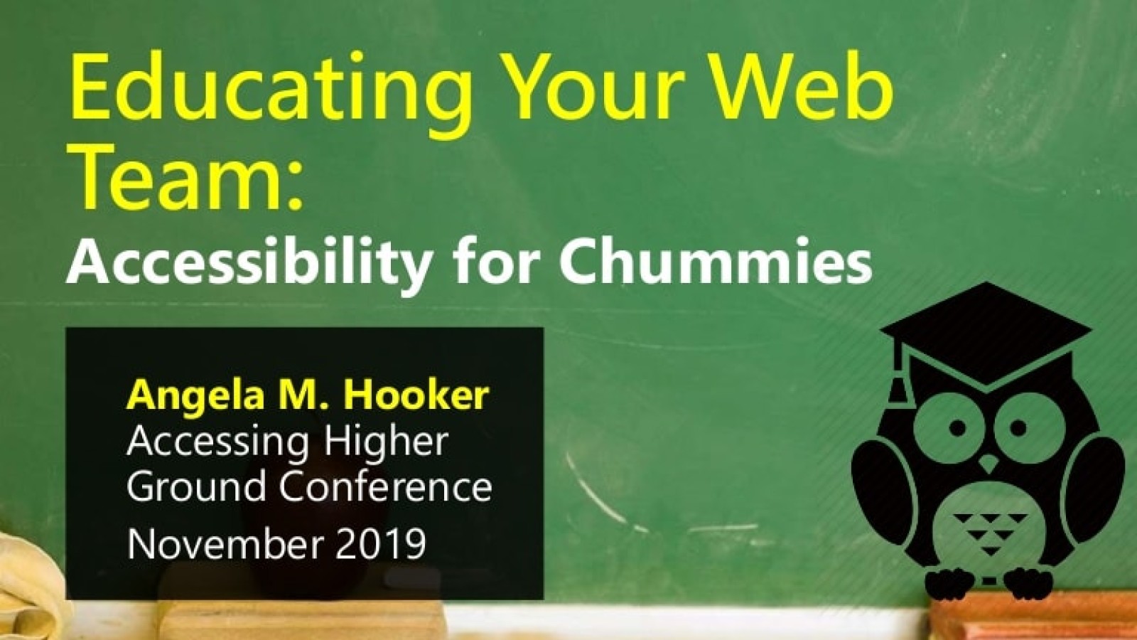 Educating Your Team: Accessibility for Chummies