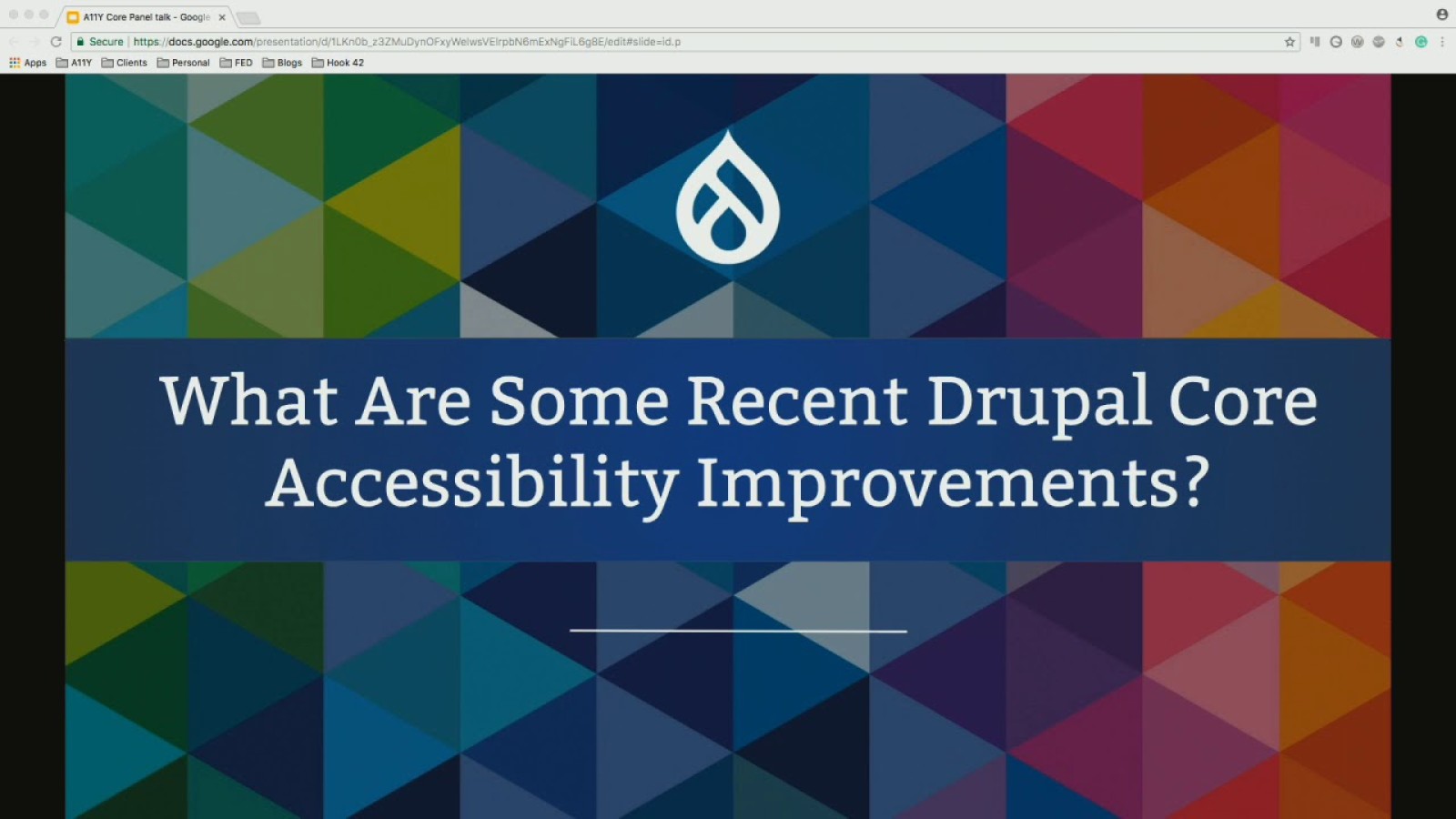 Core Accessibility: Building Inclusivity into the Drupal Project