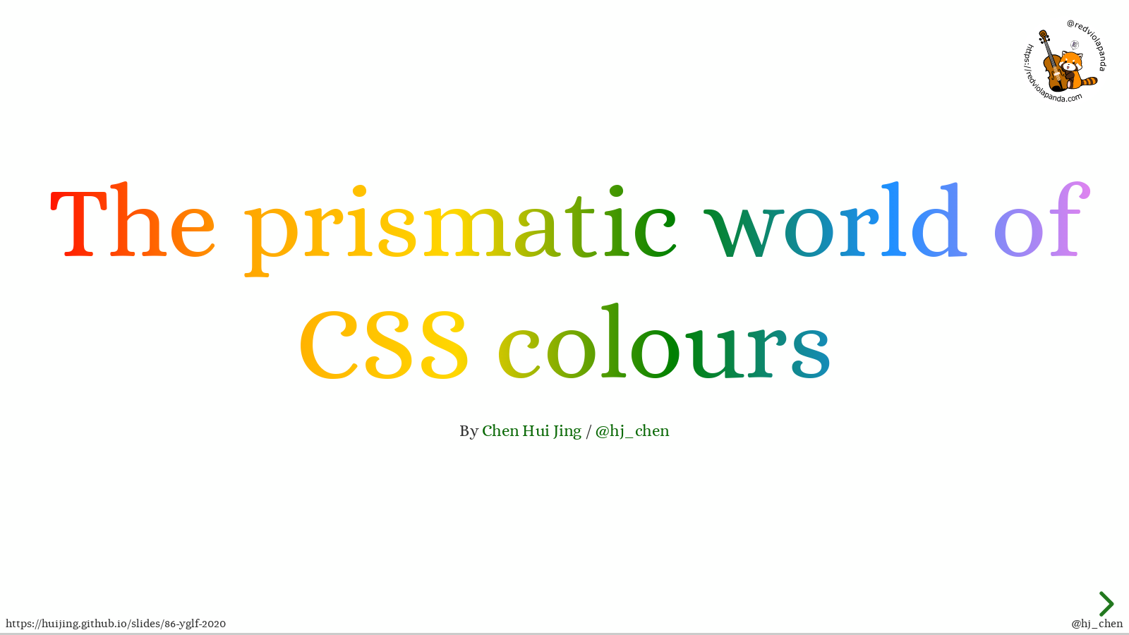 The prismatic world  of CSS colours