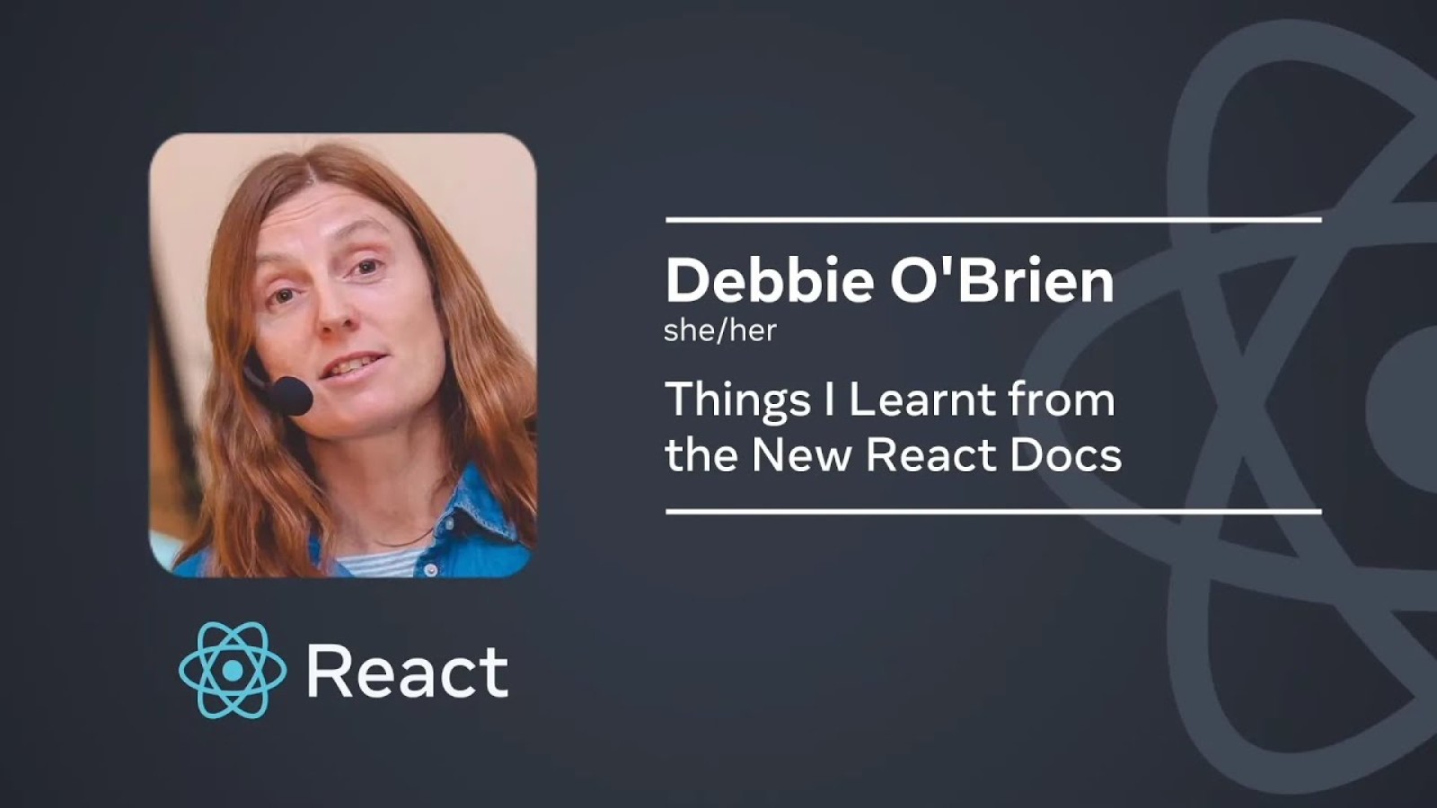 Things I learnt from the New React Docs