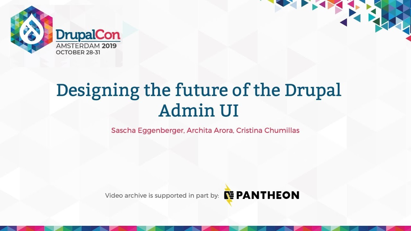 Designing the future of the Drupal Admin UI