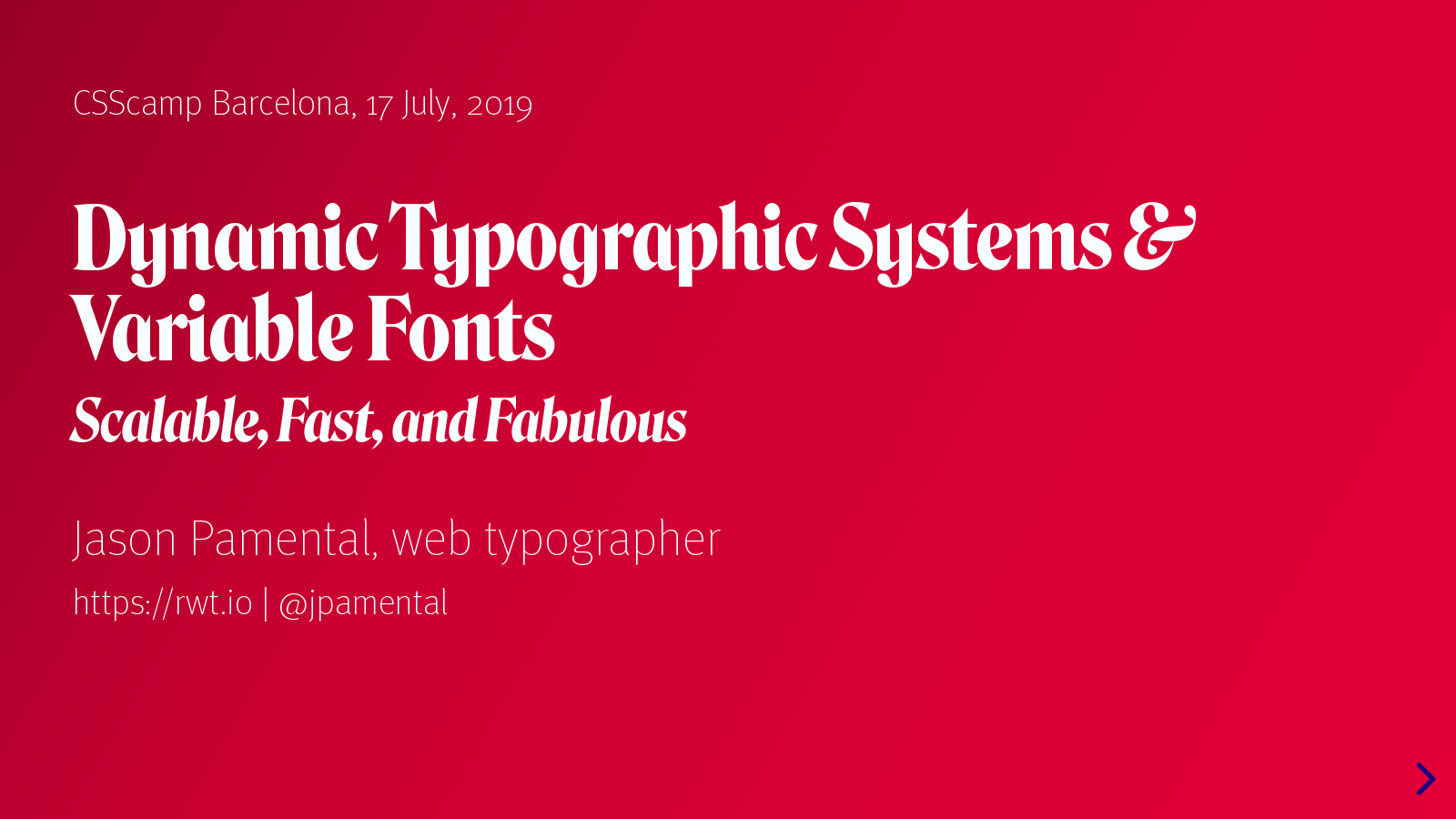 Dynamic Typography with Variable Fonts