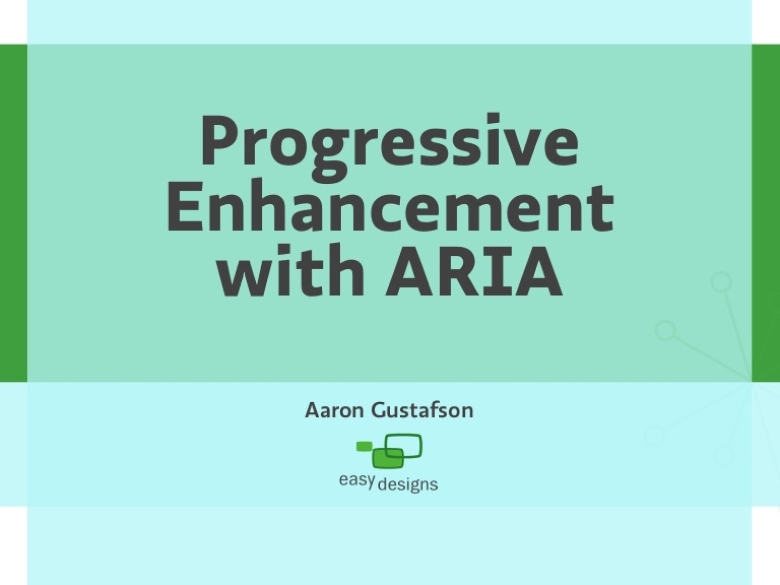 Progressive Enhancement with ARIA