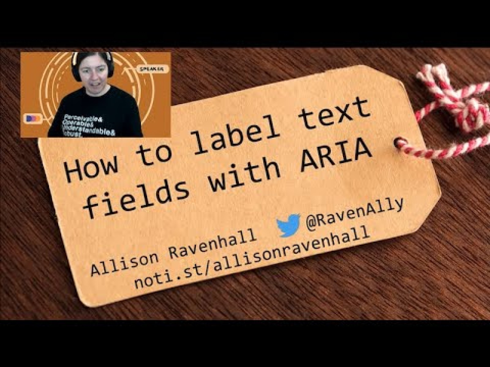 How to label text fields with ARIA
